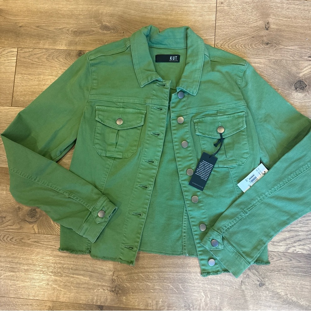 Kut from the Kloth Green Jean Jacket